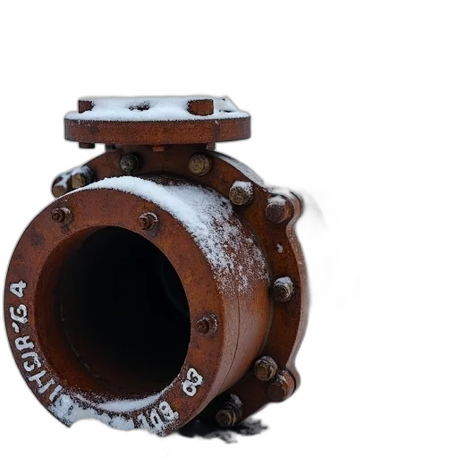 close-up, rusted, corroded, pipe transparent PNG cut-out
