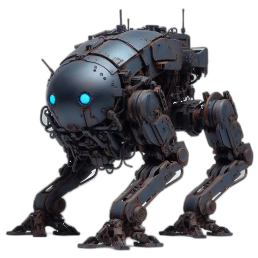 robot, creature, animal, weapon transparent PNG cut-out