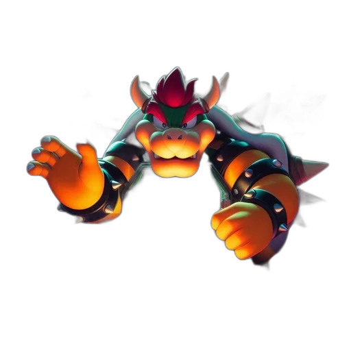 dragon, creature, crown, weapon transparent PNG cut-out
