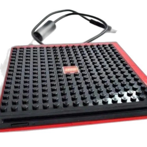 staff, 3d render, red, black transparent PNG cut-out