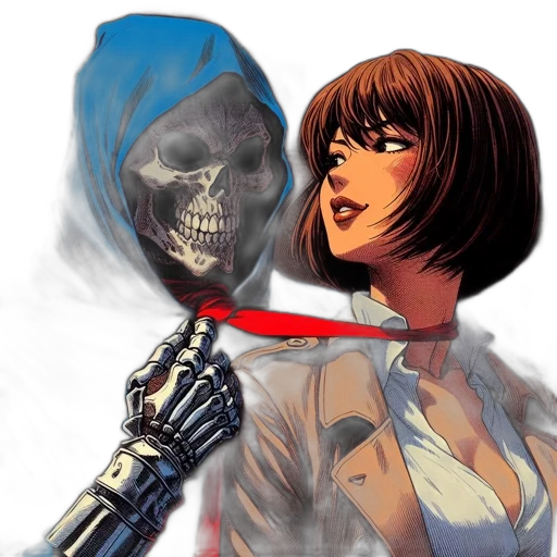 mask, face, comic book art, concept art transparent PNG cut-out