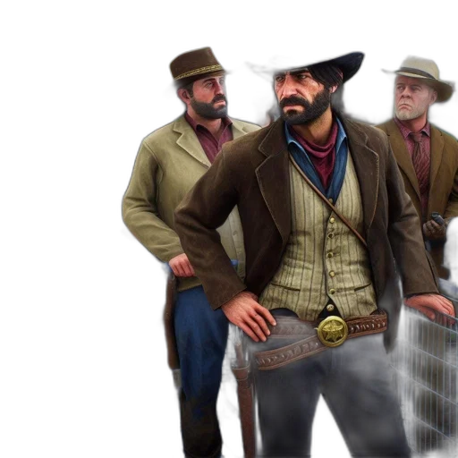 jacket, staff, hat, concept art transparent PNG cut-out