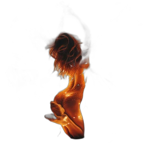 hair, dress, concept art, photorealistic transparent PNG cut-out