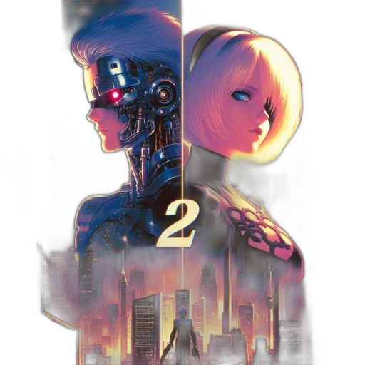 robot, cyberpunk, concept art, comic book art transparent PNG cut-out