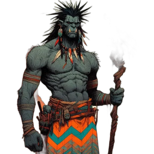 staff, concept art, fantasy art, comic book art transparent PNG cut-out