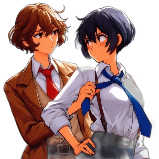 weapon, staff, jacket, anime transparent PNG cut-out