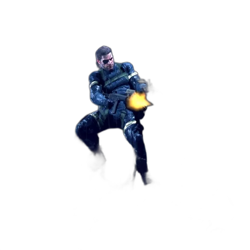 jacket, creature, robot, weapon transparent PNG cut-out