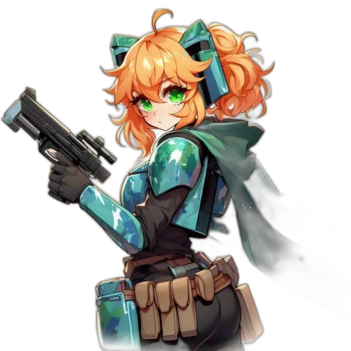 weapon, staff, robot, anime transparent PNG cut-out