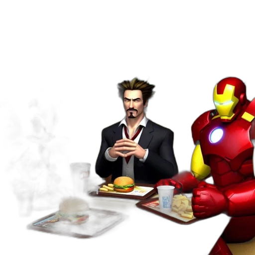 food, comic book art, concept art, 3d render transparent PNG cut-out