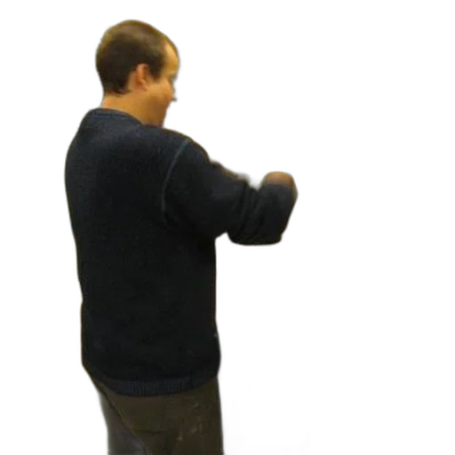 jacket, staff, weapon, robot transparent PNG cut-out