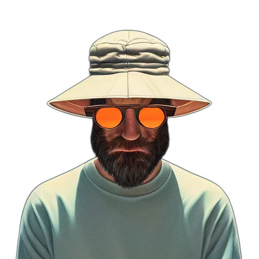 hat, face, mask, jacket transparent PNG cut-out
