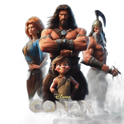 concept art, fantasy art, comic book art, 3d render transparent PNG cut-out