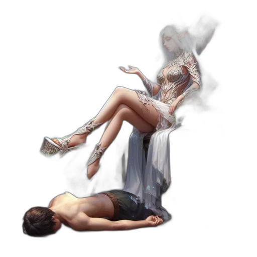 dress, concept art, fantasy art, photorealistic transparent PNG cut-out