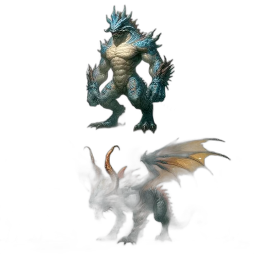 dragon, creature, concept art, fantasy art transparent PNG cut-out
