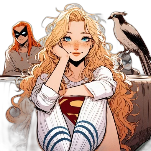 comic book art, cartoon, concept art, fantasy art transparent PNG cut-out