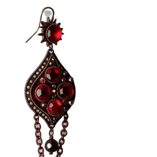 jewelry, crown, 3d render, red transparent PNG cut-out
