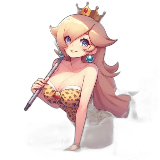 crown, weapon, staff, dress transparent PNG cut-out