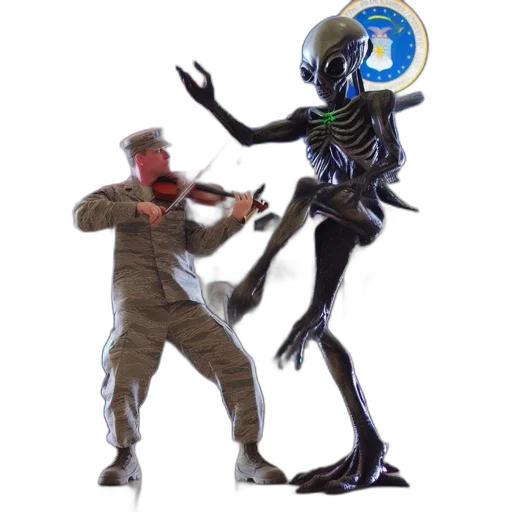 creature, robot, mask, staff transparent PNG cut-out