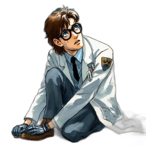 staff, jacket, concept art, comic book art transparent PNG cut-out