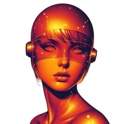 robot, mask, face, jewelry transparent PNG cut-out