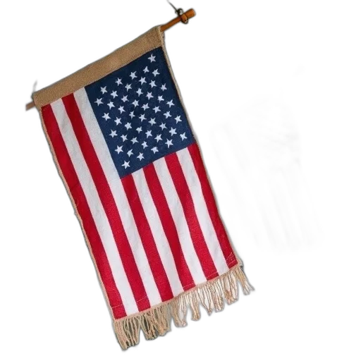 staff, weapon, burlap, flag transparent PNG cut-out