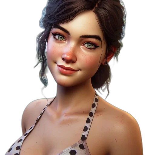face, jewelry, photorealistic, fantasy art transparent PNG cut-out