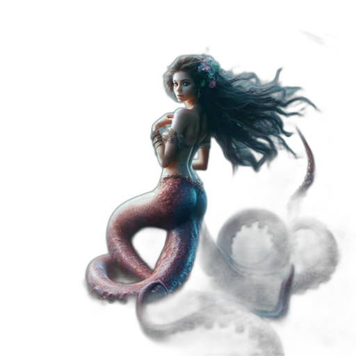 dragon, creature, dress, fantasy art transparent PNG cut-out