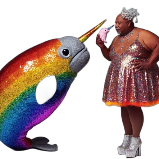 animal, creature, umbrella, staff transparent PNG cut-out