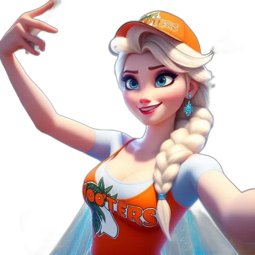 dress, staff, hat, crown transparent PNG cut-out