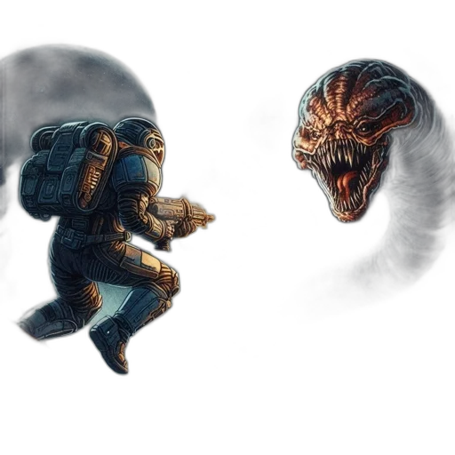 creature, concept art, fantasy art, pixel art transparent PNG cut-out