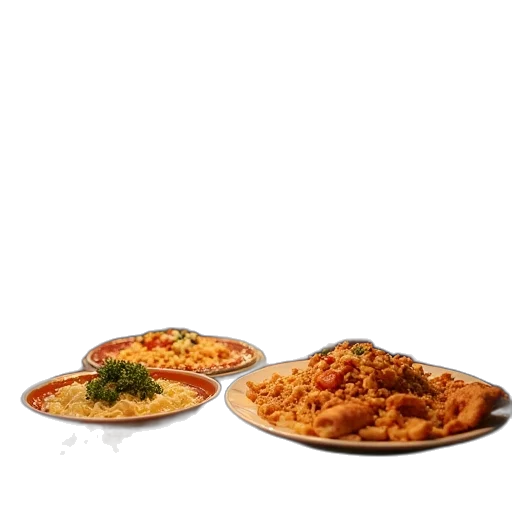 food, 3d render, photorealistic, people transparent PNG cut-out