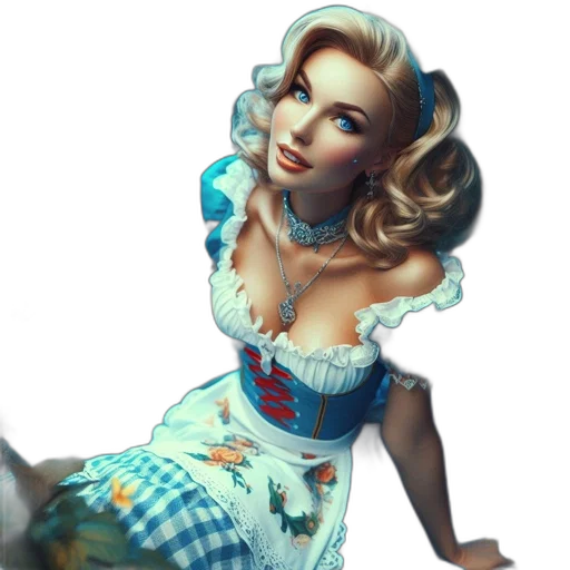 dress, face, robot, fantasy art transparent PNG cut-out