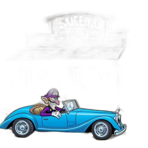 car, hat, concept art, cartoon transparent PNG cut-out