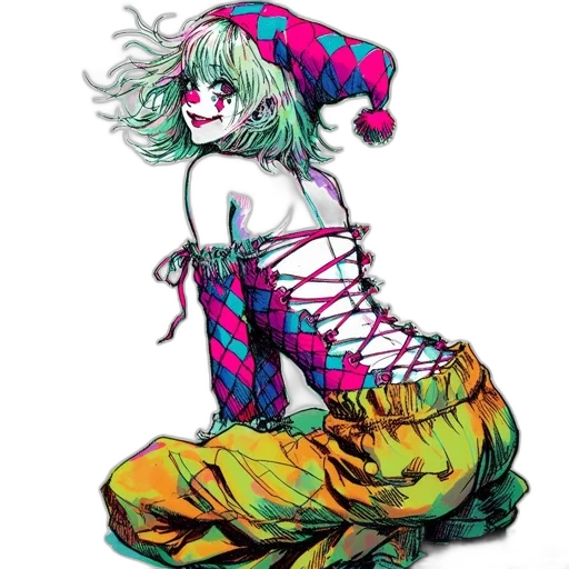dress, creature, mask, hair transparent PNG cut-out