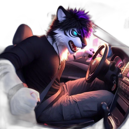 car, concept art, cyberpunk, vaporwave transparent PNG cut-out