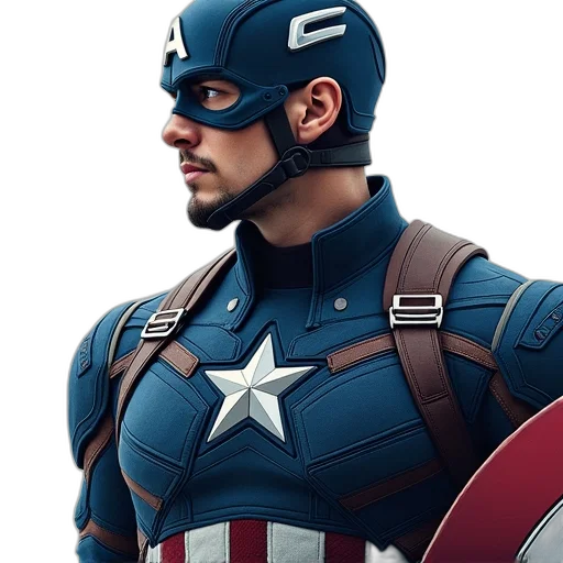 face, comic book art, 3d render, concept art transparent PNG cut-out