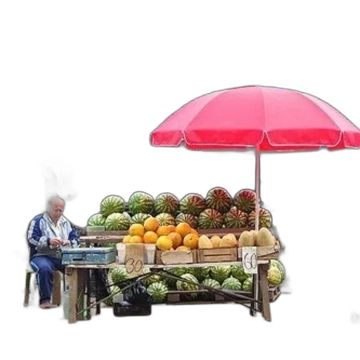 umbrella, food, furniture, staff transparent PNG cut-out
