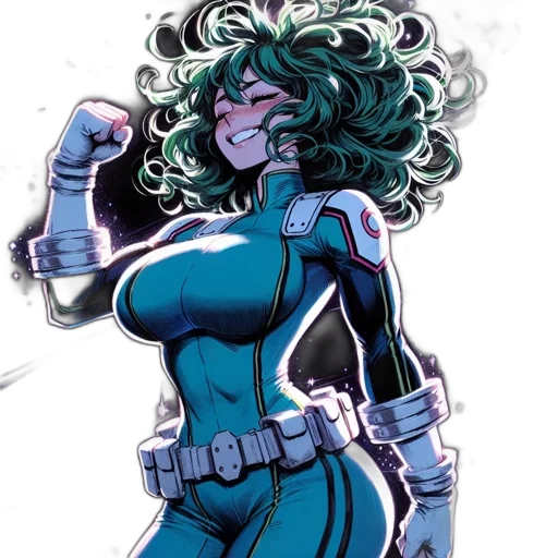 comic book art, concept art, cartoon, green transparent PNG cut-out