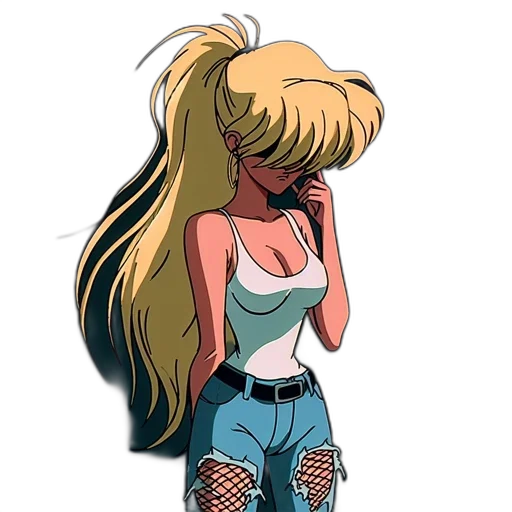 hair, jacket, cartoon, comic book art transparent PNG cut-out