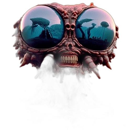 mask, creature, face, jacket transparent PNG cut-out