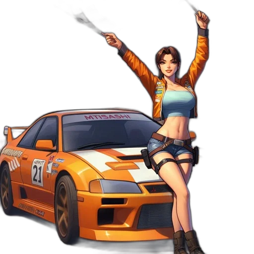 car, weapon, concept art, pixel art transparent PNG cut-out