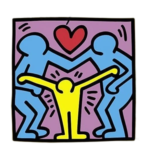 keith, haring, calendar, cover transparent PNG cut-out