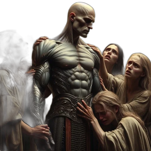 fantasy art, concept art, comic book art, photorealistic transparent PNG cut-out