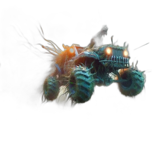 creature, hair, animal, robot transparent PNG cut-out