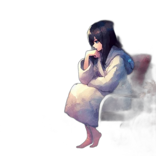 dress, face, creature, robot transparent PNG cut-out