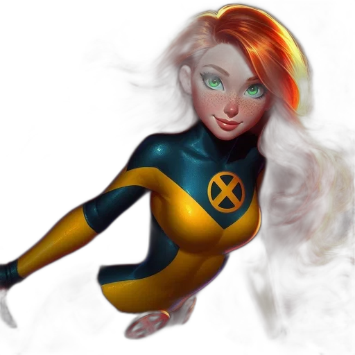 comic book art, concept art, fantasy art, 3d render transparent PNG cut-out