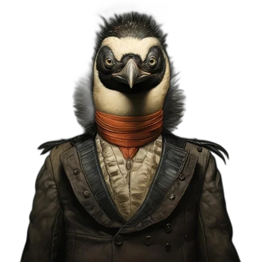 jacket, mask, animal, staff transparent PNG cut-out