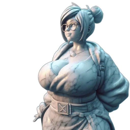 dress, staff, concept art, 3d render transparent PNG cut-out