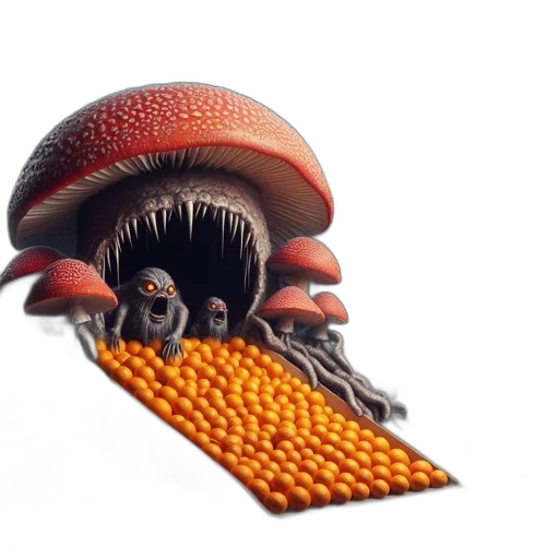 hat, creature, food, hair transparent PNG cut-out