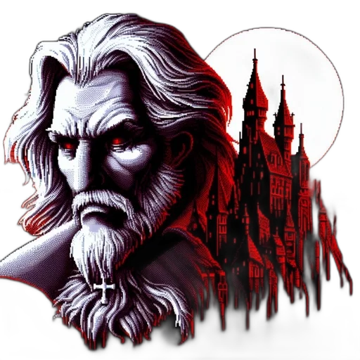 concept art, fantasy art, comic book art, pixel art transparent PNG cut-out